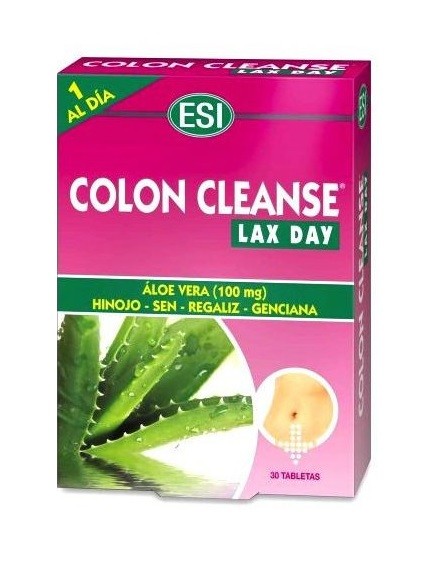 Esi Colon Cleanse Lax Day Aloe Vera 30 Tabletas Comprar Y Ofertas Laxantes 0056