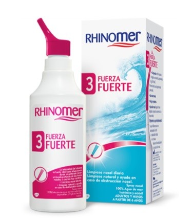 Rhinomer Fuerza 3 Limpieza Nasal Nebulizador 180ml - Spray nasal infantil  para la limpieza de la nariz