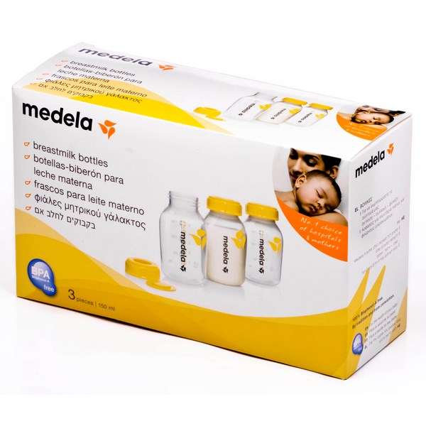 Medela Botellas-Biberón Para Leche Materna Pack de 3 Unidades 150 ml